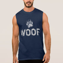 Gay Bear Pride distressed Bear Paw WOOF ! Sleeveless Shirt Gay Bear Pride distressed Bear Paw WOOF ! Sleeveless Shirt