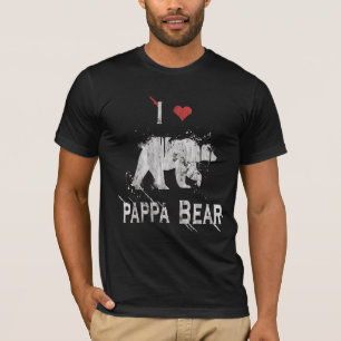 Gay Bear Pride distressed Love Pappa Bear T-Shirt