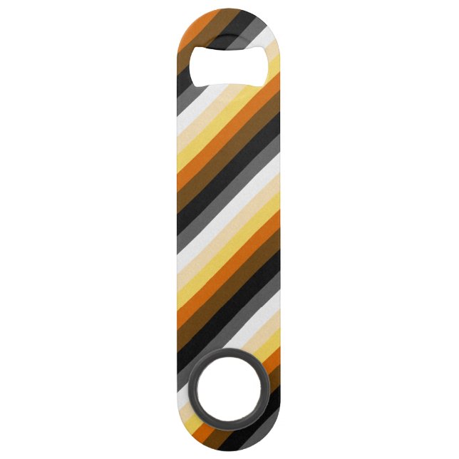 Gay Bear Pride Flag Bar Key (Back)