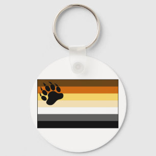 Gay Bear Pride Flag Keychain