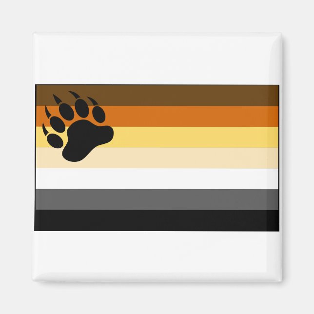 Gay Bear Pride Flag Magnet (Front)
