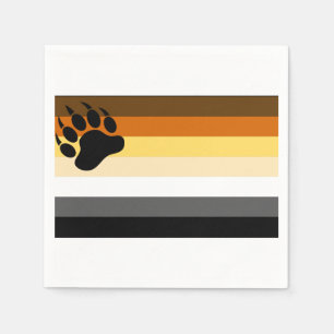 Gay Bear Pride Flag Napkins