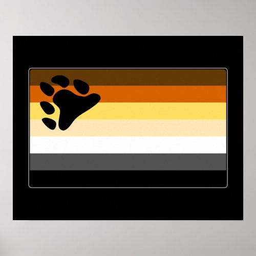 Gay Bear Pride Flag Poster