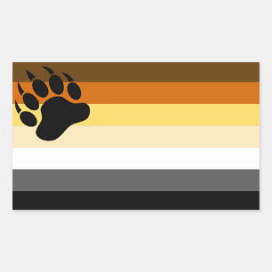 Gay Bear Pride Flag Rectangular Sticker