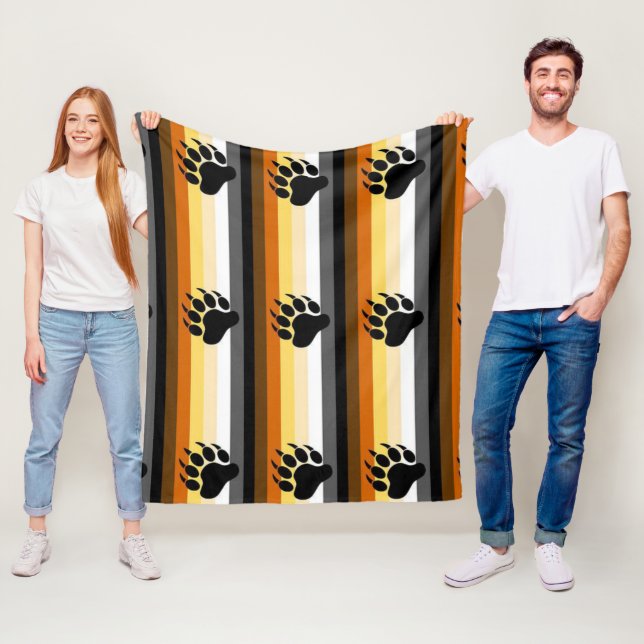 Gay Bear Pride Gifting Throw Blanket (In Situ)