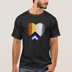 Gay Bear Pride Leather Pride Flag Colors LGBTQ T S T-Shirt