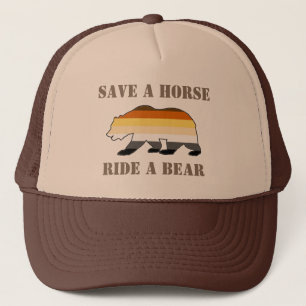 Gay Bear Pride Save A Horse Ride A Bear Trucker Hat