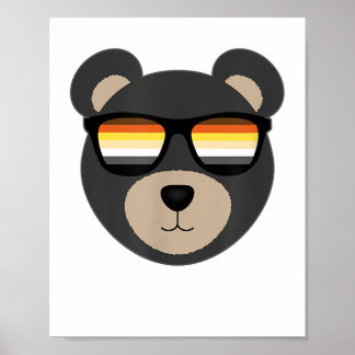 Gay Bear Sunglasses logo Poster