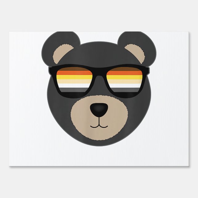 Gay Bear Sunglasses logo  Sign (Front)