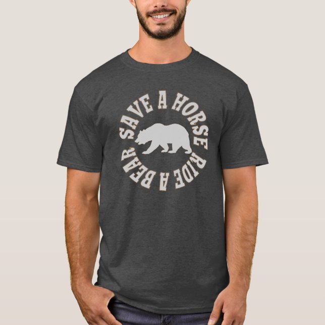 Gay Bears Pride Ride A Bear T-Shirt (Front)