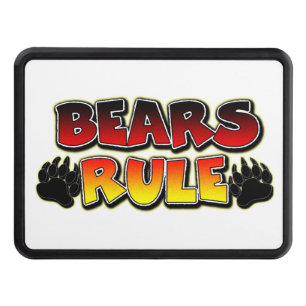 Gay Bears Rule Double Paw raised 3D effect Hitch Cover