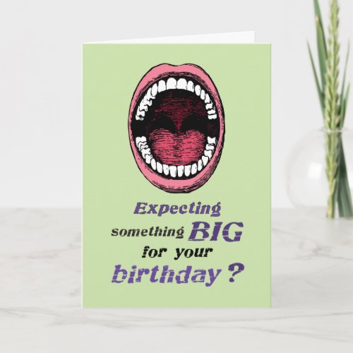 Gay Birthday Something Big Card