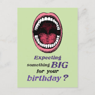 Gay Birthday Something Big Postcard