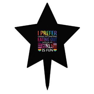 Gay Bisexual Pride Flag LGBTQ Cake Topper