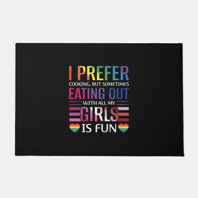 Gay Bisexual Pride Flag LGBTQ Doormat (Front)