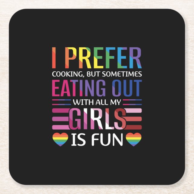 Gay Bisexual Pride Flag LGBTQ Square Paper Coaster (Front)