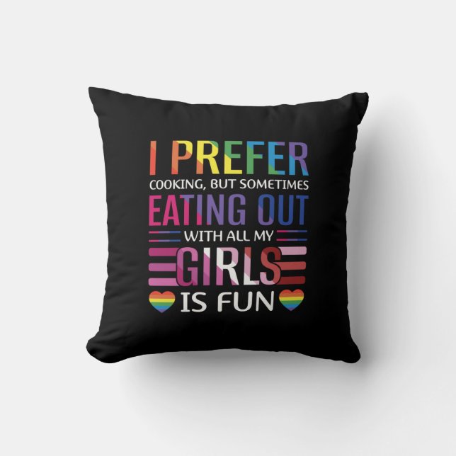 Gay Bisexual Pride Flag LGBTQ Throw Pillow (Front)
