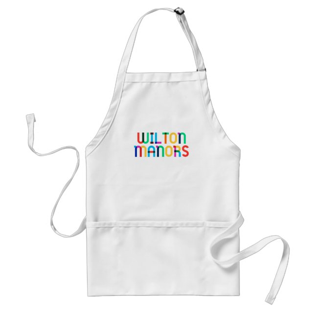 Gay-Borhood Pride - Wilton Manors  Adult Apron (Front)