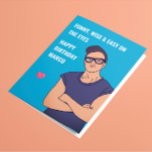 Gay Boyfriend Birthday Card<br><div class="desc">Great customizable LGBTQ birthday card  for a lovely boyfriend</div>