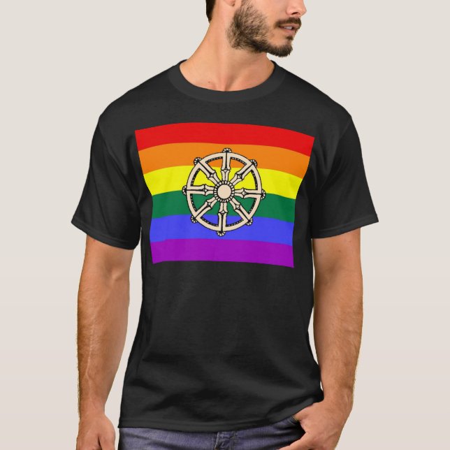 Gay Buddhist Pride T-Shirt (Front)