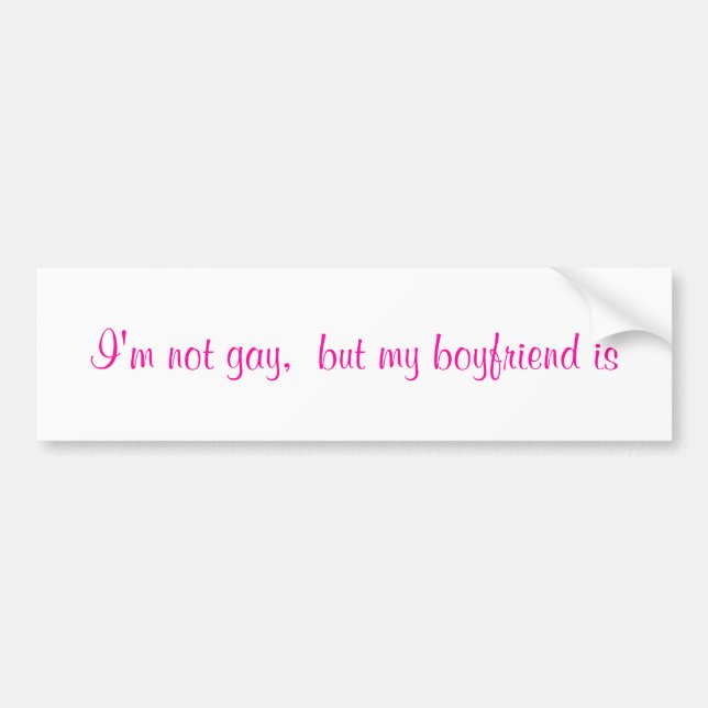 gay bumper sticker (Front)