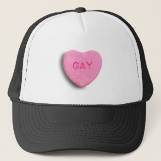 Gay Candy Heart Trucker Hat