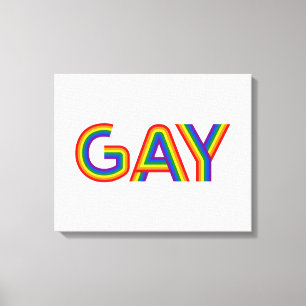 GAY CANVAS PRINT