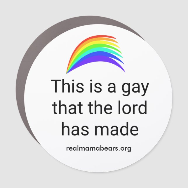 Gay Car Magnet (Front)