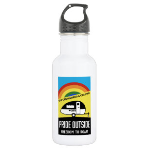 Gay caravan camping stainless steel water bottle