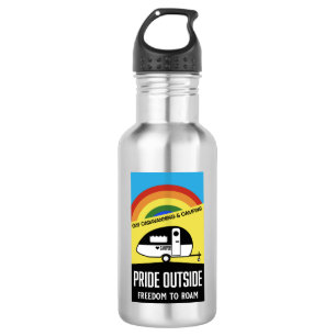 Gay caravan camping stainless steel water bottle