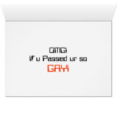 Gay Cards - Ctrl Alt Delete (Inside Horizontal (Bottom))