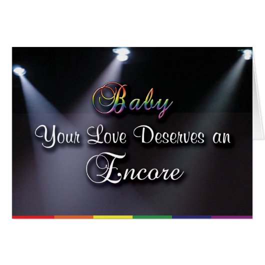 Gay Cards - Love's Encore (Front Horizontal)