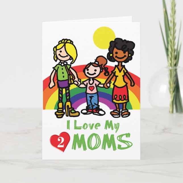 GAY Cards - Luv 2 Moms (Front)