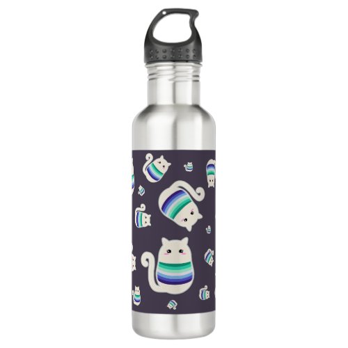 Gay Cat Stainless Steel Water Bottle