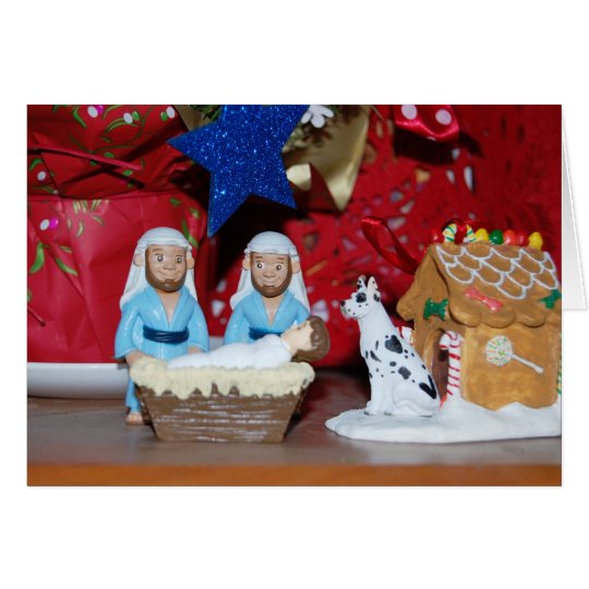 Gay Christmas Card with Dog