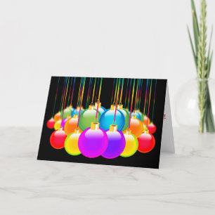Gay Christmas Holiday Xmas Diversity Rainbow Color Card