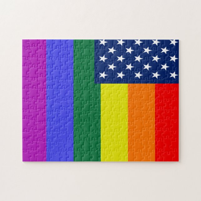 Gay color pattern jigsaw puzzle (Horizontal)