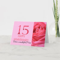 Gay Couple Anniversary Card Pink Rose
