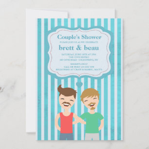 Gay Couple Shower Invitation