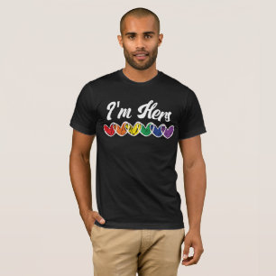 Gay Couples Matching LGBT Im Hers Gay Pride T-Shirt