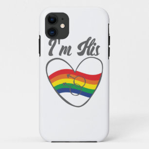Gay Couples Matching LGBT I'm His Gay Pride iPhone 11 Case