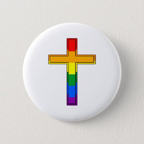 Gay Cross Button