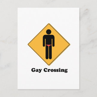 GAY CROSSING POSTCARD