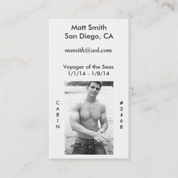 Gay Cruise Card (with Back) by CruiseCards at Zazzle