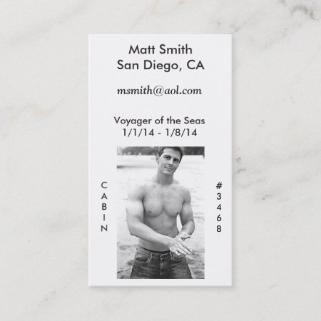 Gay Cruise Card (with Back)