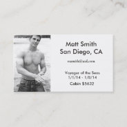 Gay Cruise Card (with Back) at Zazzle