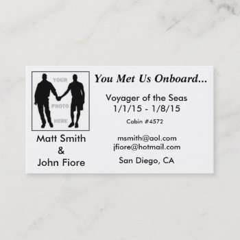 Gay Cruise Card (with Back) by CruiseCards at Zazzle