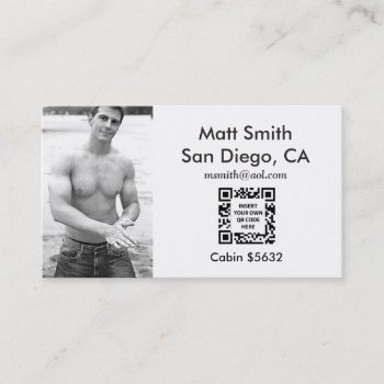 Gay Cruise Card (with Back And Qr Code) by CruiseCards at Zazzle