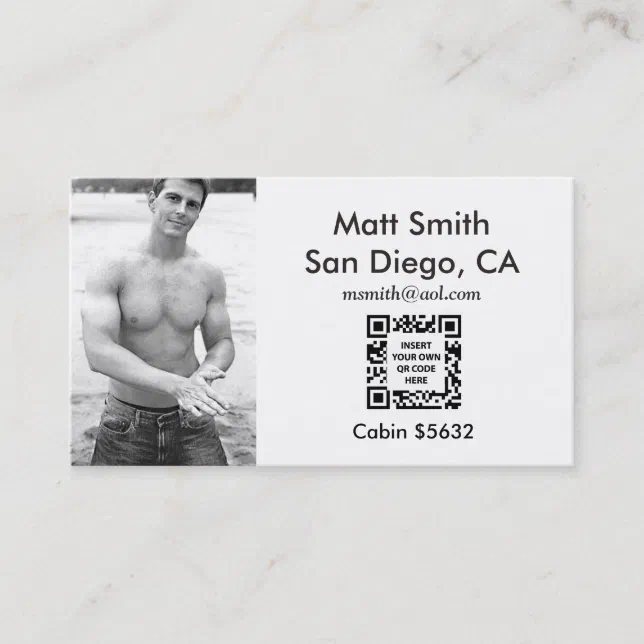 Gay Cruise Card (with back and QR code) | Zazzle