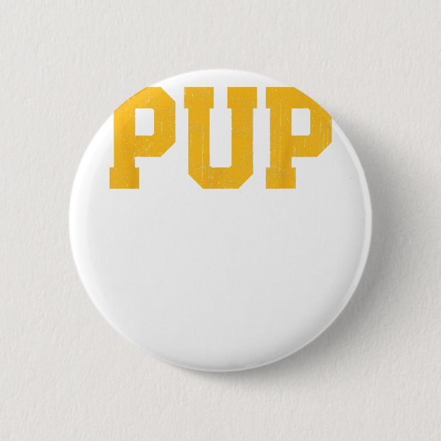 Gay Cruising PUP Rainbow Flag Gay Pride Parade LGB Button (Front)